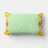 Coussin Rectangle Agrumes TROPICALES FRUITS D'ÉTÉ Citrons d'orange (Recto)