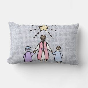 Coussin Rectangle Ah! Ah! Petite Étoile de Nuit Comptine de Nursery 