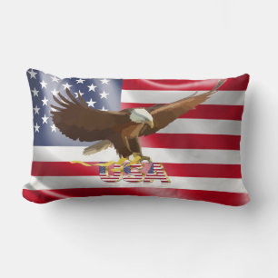 Coussin Rectangle aigle américain