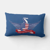 Coussin Rectangle aigle américain (Verso)