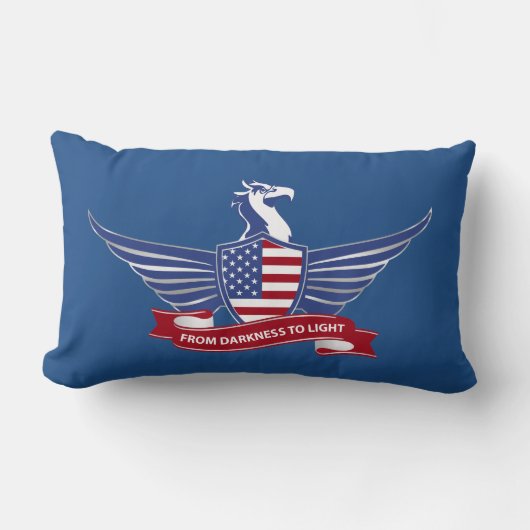 Coussin Rectangle aigle américain (Recto)