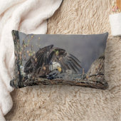 Coussin Rectangle Aigle avec son bébé (Couverture)