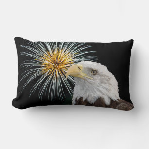 Coussin Rectangle Aigle et feux d'artifice