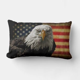 Coussin Rectangle Aigle royal et drapeau