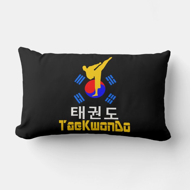 Coussin Rectangle ☯ Aimer ✔ Martial Coréen-TaeKwonDo fabuleux (Recto)