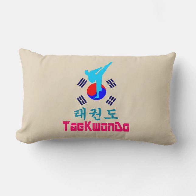 Coussin Rectangle ☯ Aimer ✔ Martial Coréen-TaeKwonDo fabuleux (Recto)