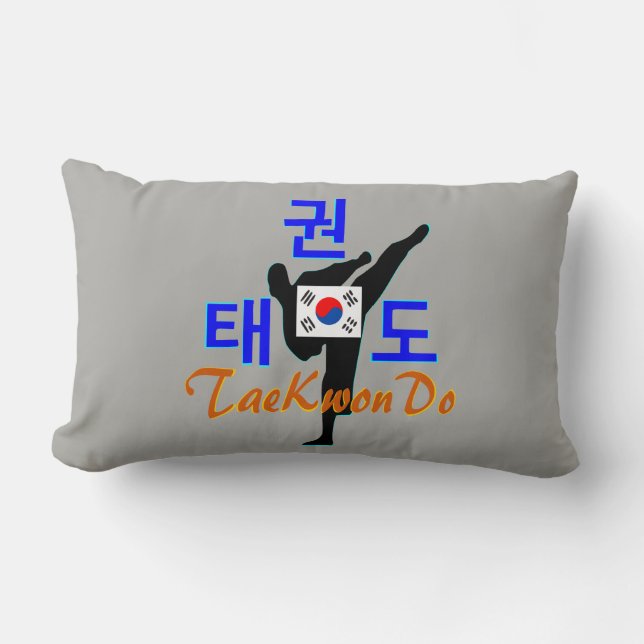 Coussin Rectangle ☯ Aimer ✔ Martial Coréen-TaeKwonDo fabuleux (Recto)