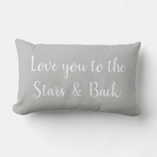 Coussin Rectangle Aimez-vous à l'oreiller étoilé et à l'oreiller