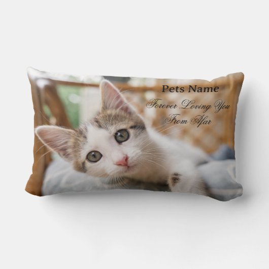 Coussin Rectangle Ajouter Des Animaux De Compagnie Nom Photo Forever (Verso)