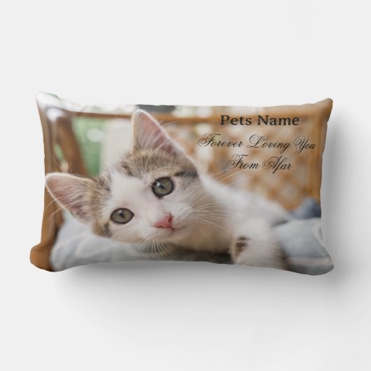 Coussin Rectangle Ajouter Des Animaux De Compagnie Nom Photo Forever (Recto)