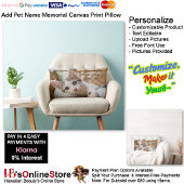 Coussin Rectangle Ajouter Des Animaux De Compagnie Nom Photo Forever