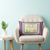 Coussin Rectangle Ajouter un dessin enfant avec cadre couleur person (Chaise)