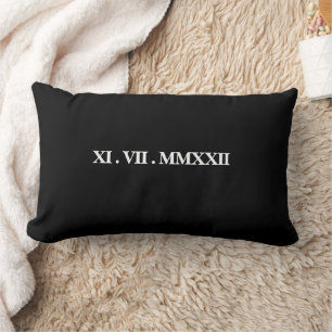 Coussin Rectangle Ajouter Une Date De Naissance, Un Anniversaire, Un