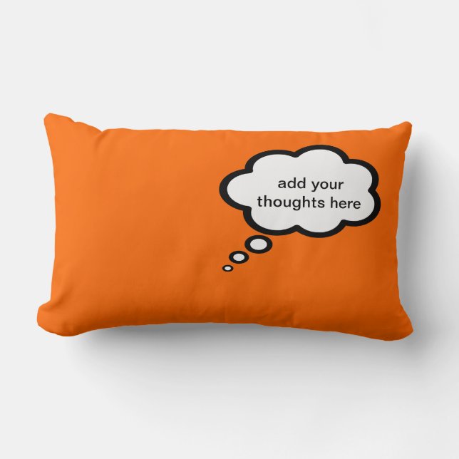 Coussin Rectangle ajouter votre bulle de dessins animés de rêves (Recto)