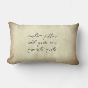 Coussin Rectangle ajouter votre citation texte aquarelle grunressed