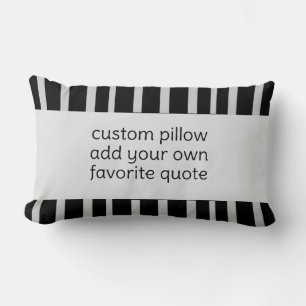 Coussin Rectangle ajoutez votre propre texte géométrique chic modern