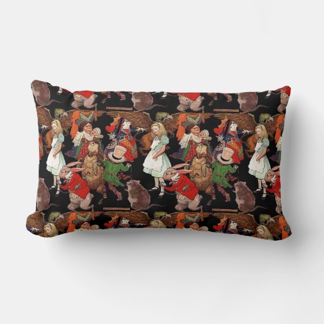 Coussin Rectangle Alice au pays des merveilles (Recto)