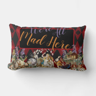 Coussin Rectangle Alice au pays des merveilles Mad Cheshire Chat