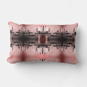 Coussin Rectangle Allemagne vintage Frankfurt Main river Thaillow Pi