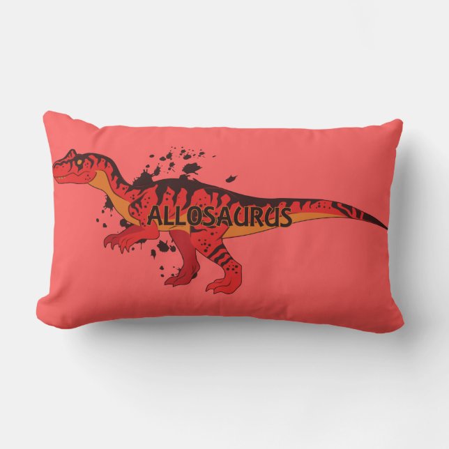 Coussin Rectangle Allosaurus (Recto)