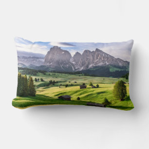 Coussin Rectangle Alpes de dolomite de Seiser Alm  , Italie