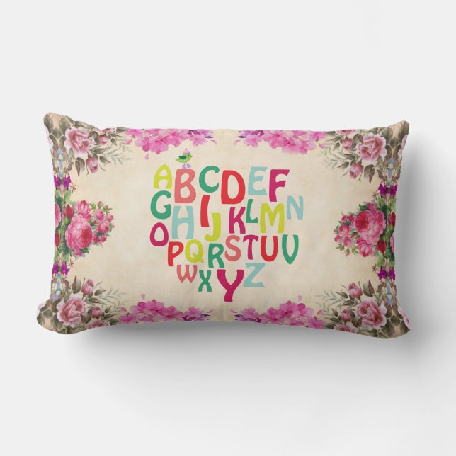 Coussin Rectangle Alphabet (Recto)