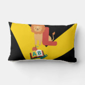 Coussin Rectangle Alphabet, enfants (Verso)