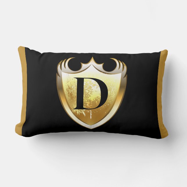 Coussin Rectangle Alphabet majuscule lettre D (Recto)