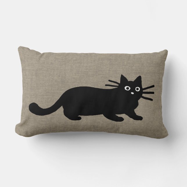 Coussin Rectangle Amant génial noir frais d'animal familier des (Recto)
