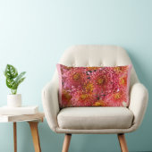Coussin Rectangle amas de chrysanthème rose dans le jardin (Chaise)
