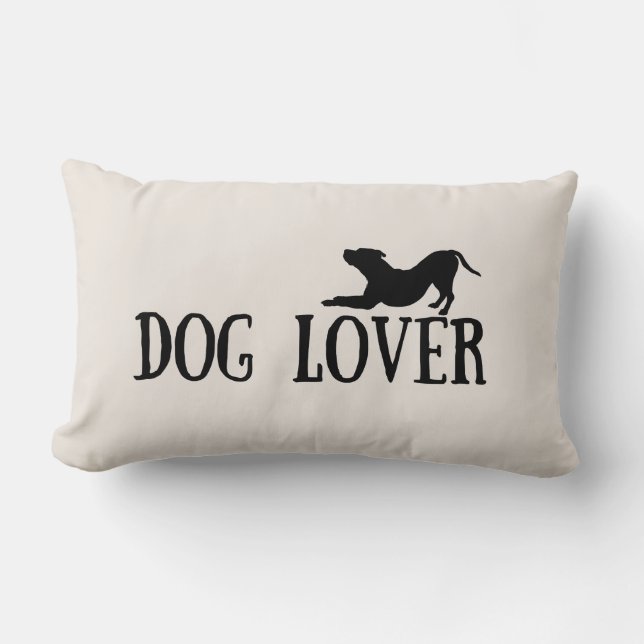 Coussin Rectangle Amateur de chiens (Recto)
