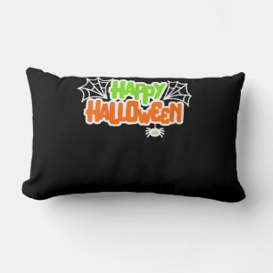 Coussin Rectangle Amateurs d'araignée Joyeux Halloween coloré mignon