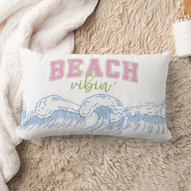 Coussin Rectangle Ambiance de plage côtière (Couverture)