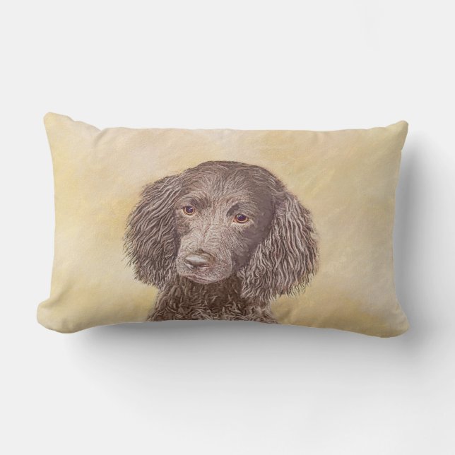 Coussin Rectangle American Water Spaniel Peinture - Original Dog Art (Recto)