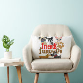 Coussin Rectangle Amis Chiens Furever Chiens Chiens Chiens Chiens Ch (Chaise)