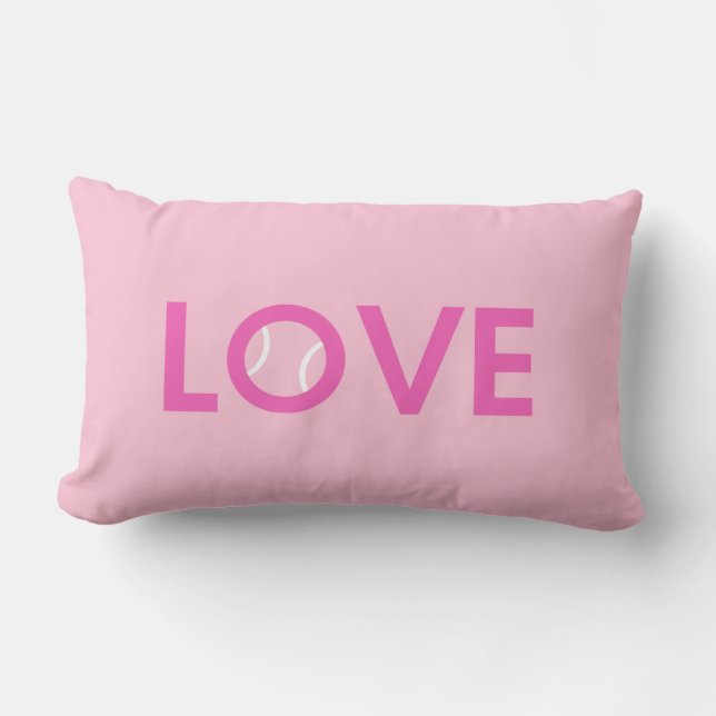 Coussin Rectangle AMOUR de balle de tennis (Recto)