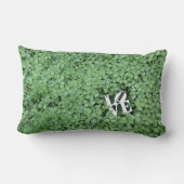 Coussin Rectangle Amour de Trèfle Vert Mariage de Printemps Décorati (Verso)