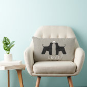 Coussin Rectangle Amour des Lévriers Afghans (Chaise)