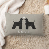 Coussin Rectangle Amour des Lévriers Afghans (Couverture)