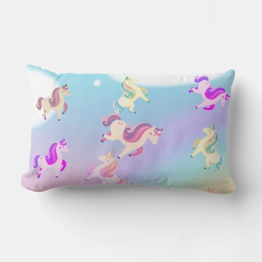 Coussin Rectangle amoureux de licorne ceci est pour vous (Recto)