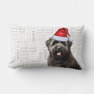 Coussin Rectangle Amoureux des chiens Christmas Cute Bouvier Holiday