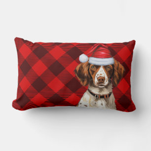 Coussin Rectangle Amoureux des chiens Noël Bretagne Espagnol Vacance