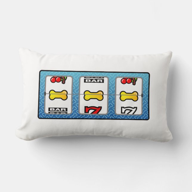 Coussin Rectangle Amoureux des chiens - Vainqueur de Jackpot Pillow (Recto)