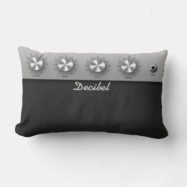 Coussin Rectangle Amplificateur de guitare (Recto)