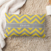 Coussin Rectangle Ananas Gris foncé LG Chevron Gris foncé Monogramme (Couverture)