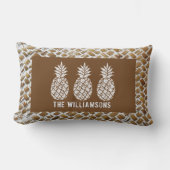 Coussin Rectangle Ananas Personnalisés (Recto)