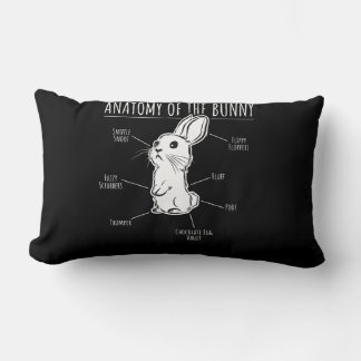 Coussin Rectangle Anatomie Du Lapin - Joli Lapin Animaux De Compagni