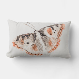 Coussin Rectangle Ancien Papillon vintage Illustration Jeu d'oreille