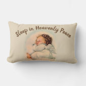 Coussin Rectangle Ange gardien de bébé de sommeil (Recto)