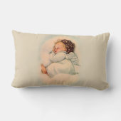 Coussin Rectangle Ange gardien personnalisé de bébé de sommeil (Verso)